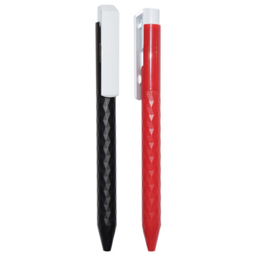 app 09 plastic pens with prism design barrel 679109e072fc0