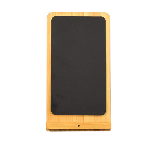 Print hm 120 bamboo phone holder wireless charger light up logo 67910b81af231