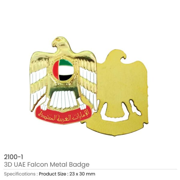 UAE Falcon Metal Badges 3 UAE Falcon Metal Badges - Image 3