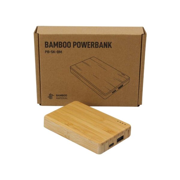 Bamboo Powerbank 5000 mAh Type C Input and Output 5 Bamboo Powerbank 5000 mAh Type C Input and Output - Image 5