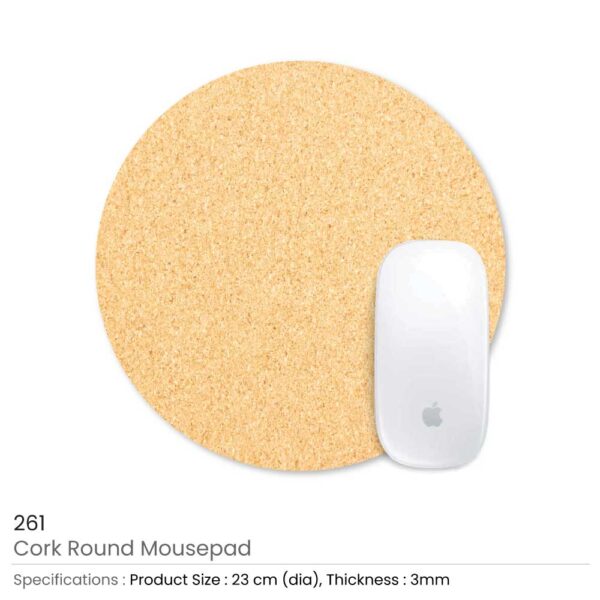 Eco-Friendly Cork Round Mouse Pads 3 Eco-Friendly Cork Round Mouse Pads - Image 3