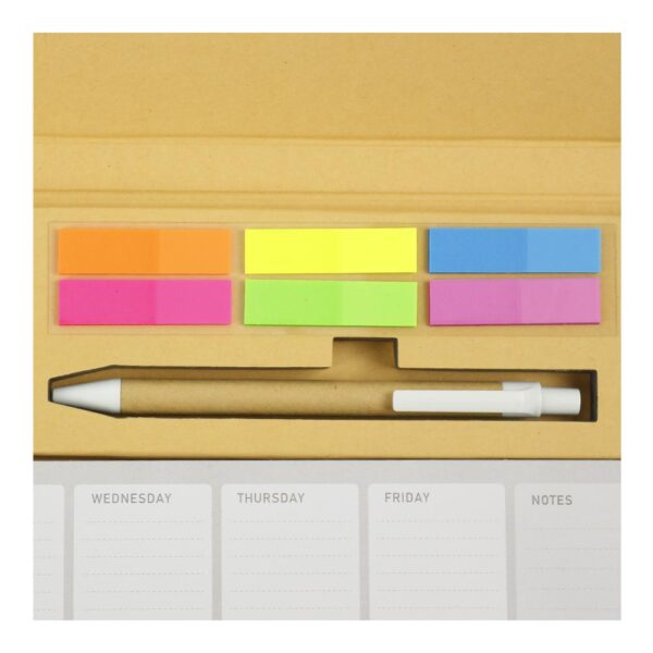 Eco-Friendly Weekly Planner Kit with Pen, Clip, Sticky Notes 4 Eco-Friendly Weekly Planner Kit with Pen, Clip, Sticky Notes - Image 4