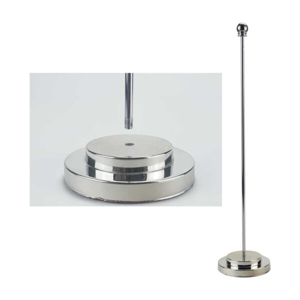 Flag with Metal Pole & Silver-Plated Plastic Base 2 Flag with Metal Pole & Silver-Plated Plastic Base - Image 2