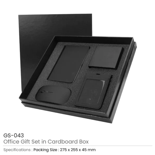 Office Gift Sets in a Black Cardboard Gift Box GS-043 3 Office Gift Sets in a Black Cardboard Gift Box GS-043 - Image 3