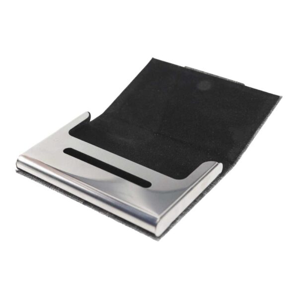RPET & Chrome Metal Business Card Holders, Holds 20 Cards 4 RPET & Chrome Metal Business Card Holders, Holds 20 Cards - Image 4