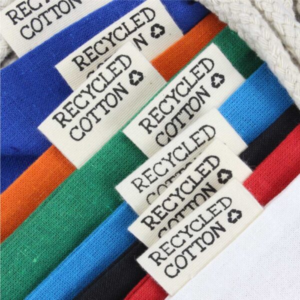 Recycled Cotton Drawstring Bags, 145gsm 6 Recycled Cotton Drawstring Bags, 145gsm - Image 6