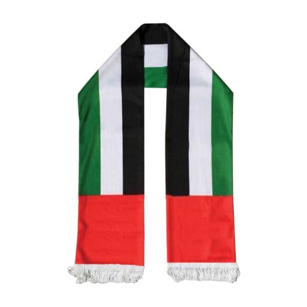 UAE Flag Satin Scarfs 2 UAE Flag Satin Scarfs - Image 2