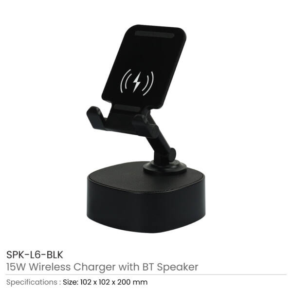Wireless Fast Charger 15W with BT Speaker & RGB LED Logo 3 Wireless Fast Charger 15W with BT Speaker & RGB LED Logo - Image 3