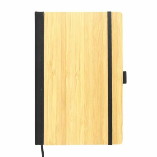 a5 size bamboo notebooks with pen loop page marker 6792557ec079e