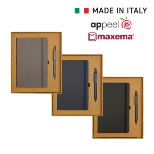 appeel a5 notebook and maxema dot recycled pen italian gift sets 679251dec985d
