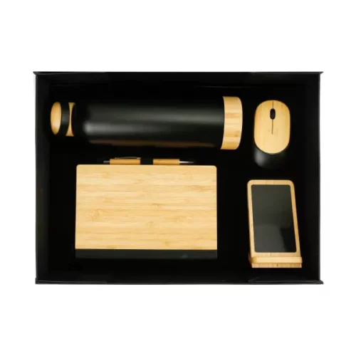bamboo gift sets in a black cardboard gift box gs 035 6792521b173ec