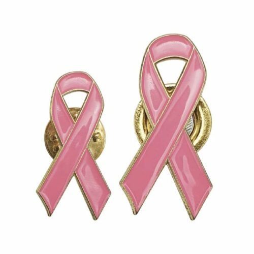 breast cancer awareness badges with pin gold magnet 6792578ae84a7