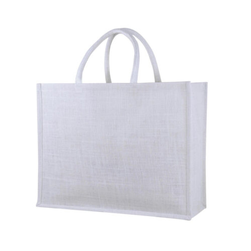 bright wide laminated jute bag white 6790d1478692a