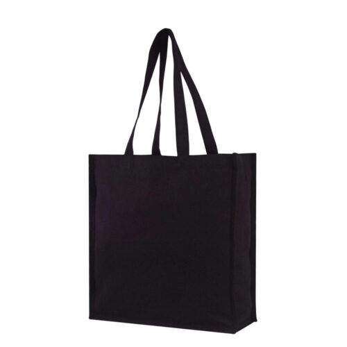 clarke 10 oz canvas tote bag with all sides gusset black 6792335081ce7