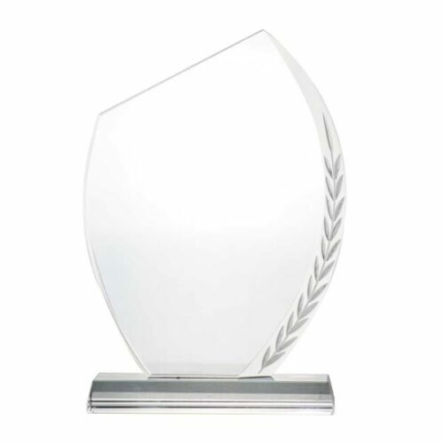 crystal awards with engraved leaf design box 6792580954225
