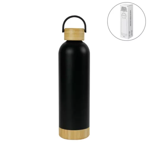 double wall ss bottles with bamboo base lid 750 ml 679251e8dce8e