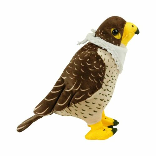 falcon plush toys with white scarf for branding 22 cm 6792537f55981