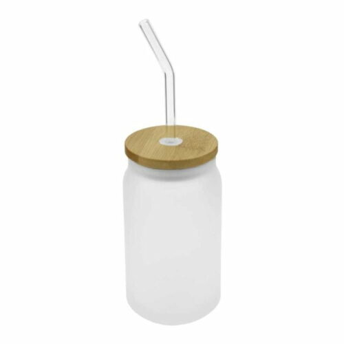 glass bottle with straw and bamboo lid 455 ml capacity 6792559cb10e6