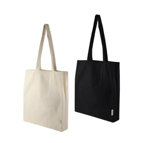 recycled cotton tote bags with gusset 8 oz 679251937c9de