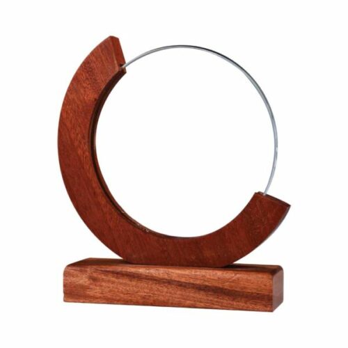 round moon crystal awards with wooden base 67925771e7a5a