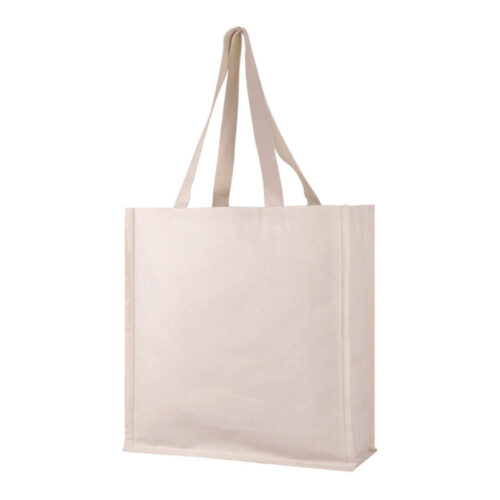 spacey 10 oz canvas tote bag with all sides gusset natural 6792384410abf