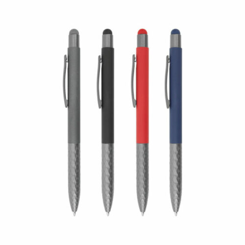 stylus metal pens with textured grip 6792549839231