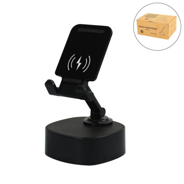 Wireless Fast Charger 15W with BT Speaker & RGB LED Logo 1 Wireless Fast Charger 15W with BT Speaker & RGB LED Logo