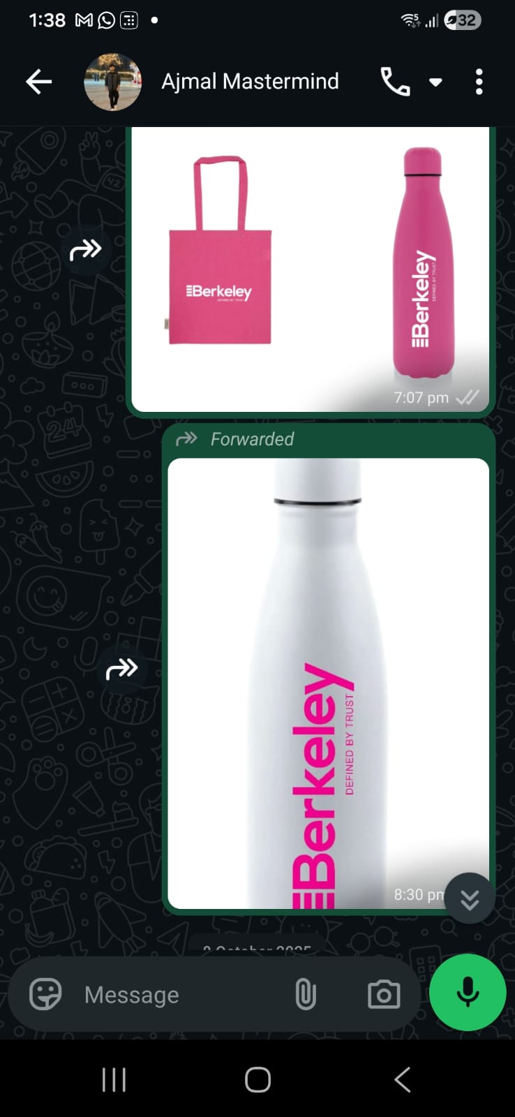 drinkware dubai mokup approval on whatsapp